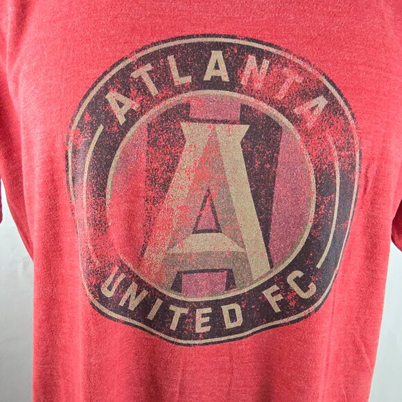 Atlanta United FC T Shirt Mens Large Red MLS Soccer Fanatics Graphic Tee Logo 04 - Picture 2 of 7